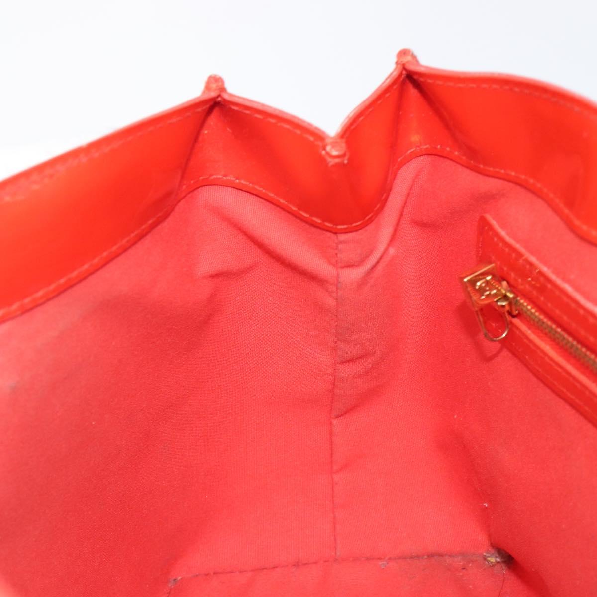 LOUIS VUITTON Monogram Vernis Wilshire PM Bag Orenge Sunset M93644 Auth 206609
