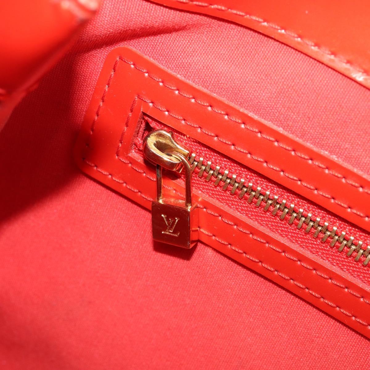 LOUIS VUITTON Monogram Vernis Wilshire PM Bag Orenge Sunset M93644 Auth 206609