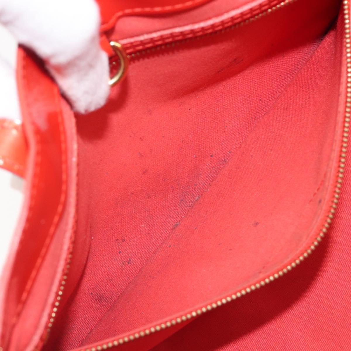LOUIS VUITTON Monogram Vernis Wilshire PM Bag Orenge Sunset M93644 Auth 206609