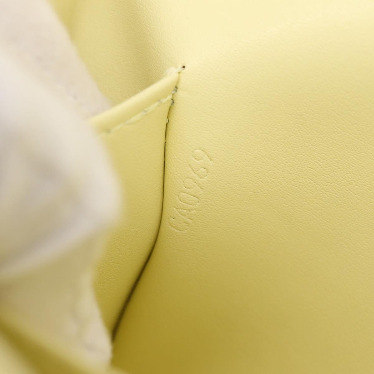 LOUIS VUITTON Monogram Vernis Thompson Street Bag Lime Yellow M91071 Auth 206612