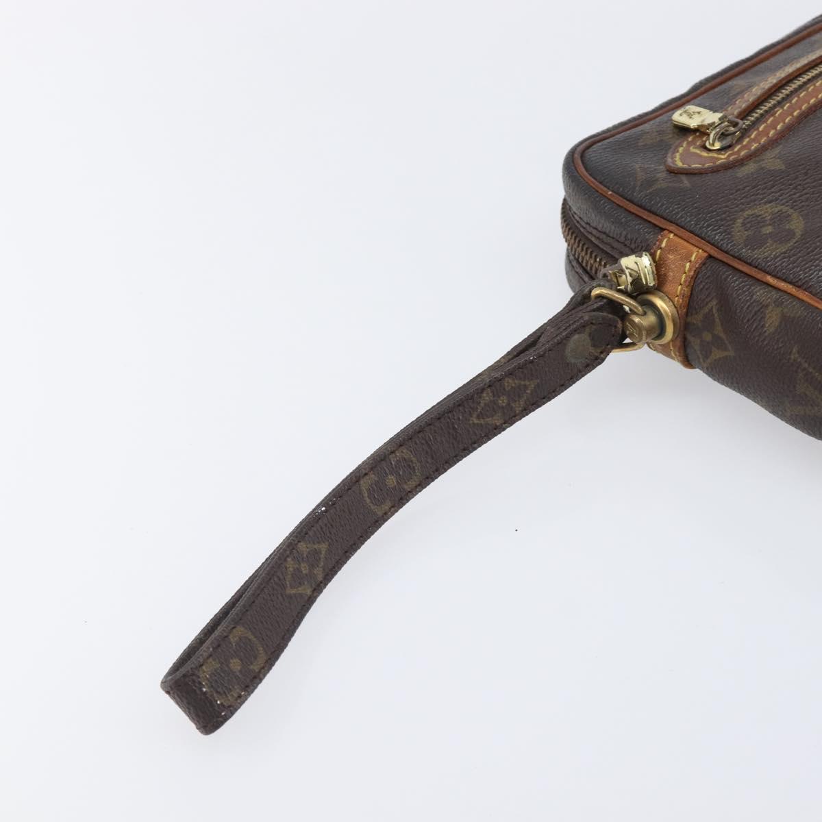 LOUIS VUITTON Monogram Marly Dragonne PM Clutch Bag M51827 LV Auth 206614