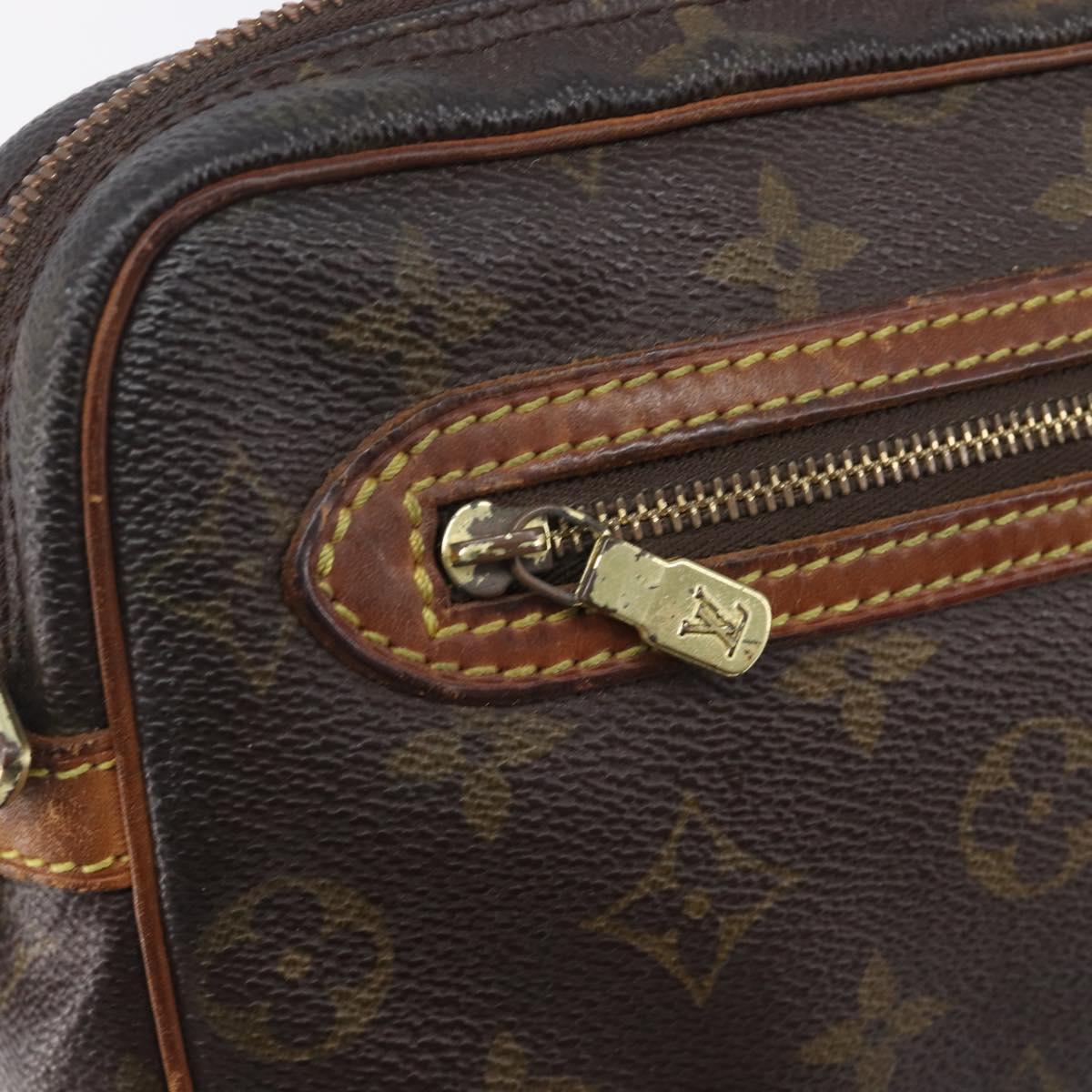 LOUIS VUITTON Monogram Marly Dragonne PM Clutch Bag M51827 LV Auth 206614