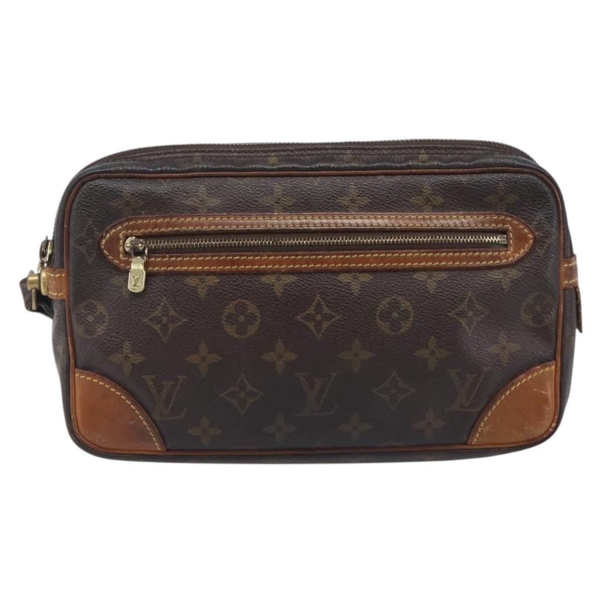 LOUIS VUITTON Monogram Marly Dragonne PM Clutch Bag M51827 LV Auth 206614