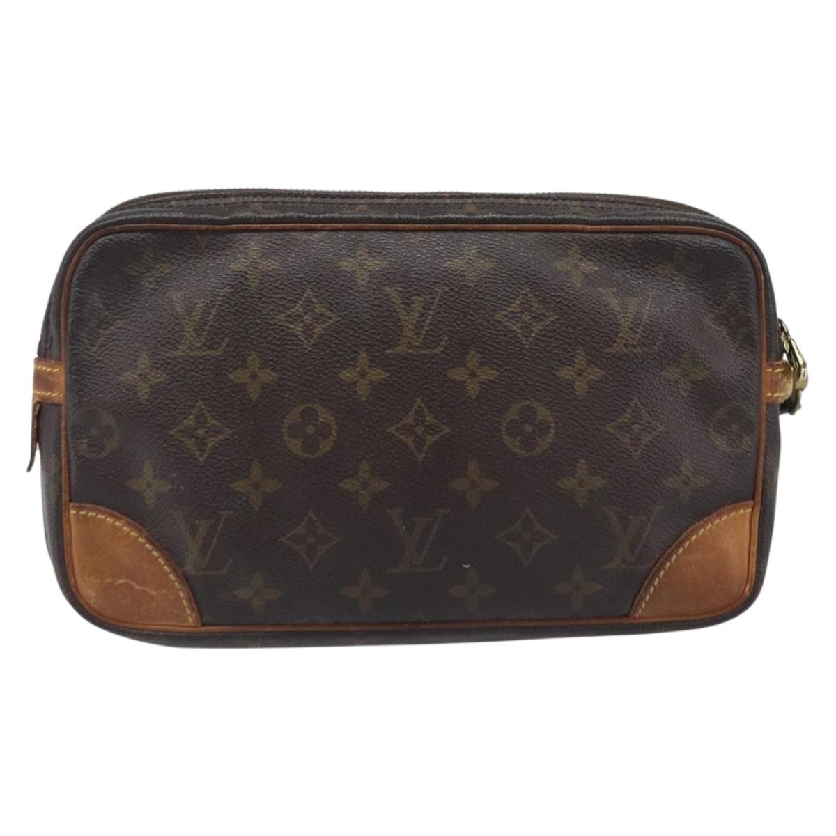 LOUIS VUITTON Monogram Marly Dragonne PM Clutch Bag M51827 LV Auth 206614