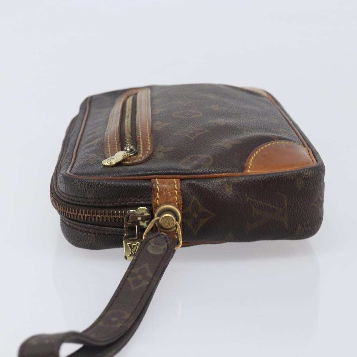 LOUIS VUITTON Monogram Marly Dragonne PM Clutch Bag M51827 LV Auth 206614