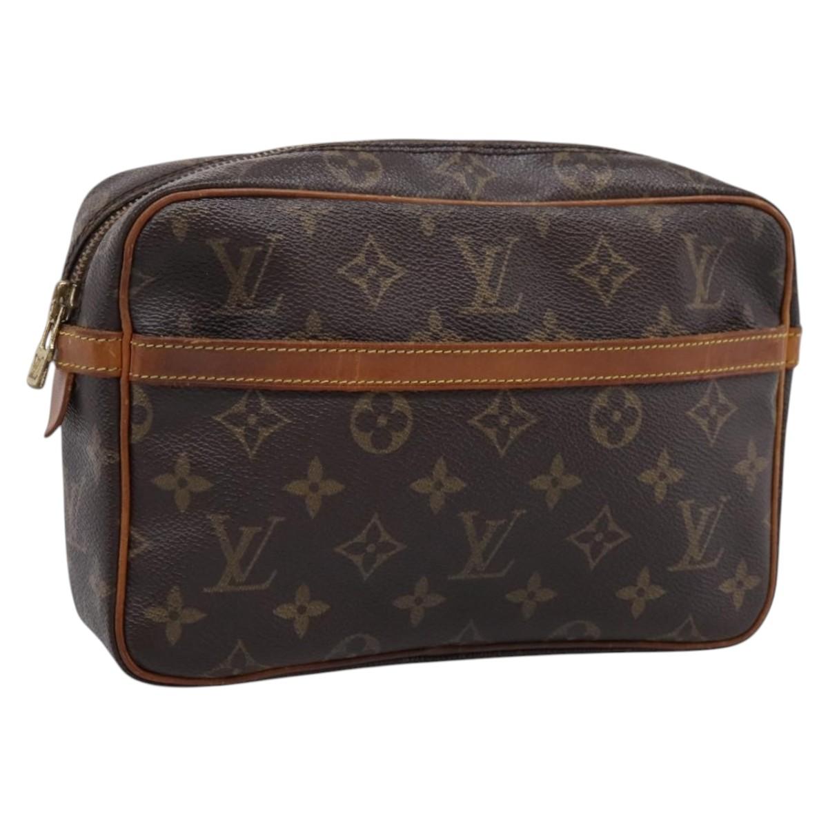 LOUIS VUITTON Monogram Compiegne 23 Clutch Bag M51847 LV Auth 206617