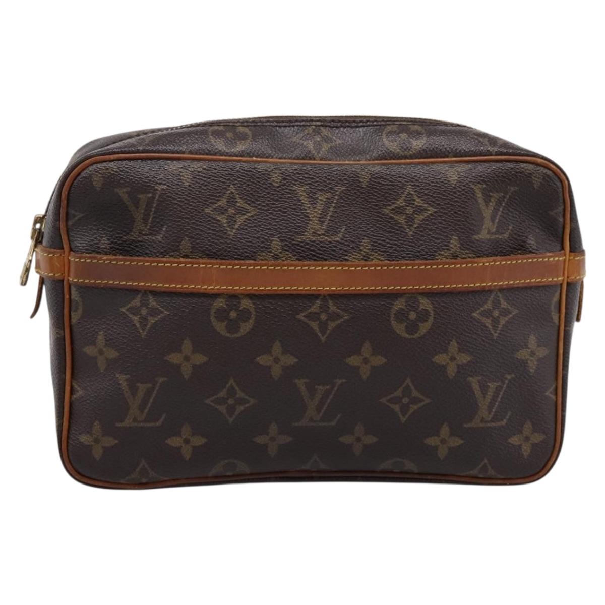 LOUIS VUITTON Monogram Compiegne 23 Clutch Bag M51847 LV Auth 206617