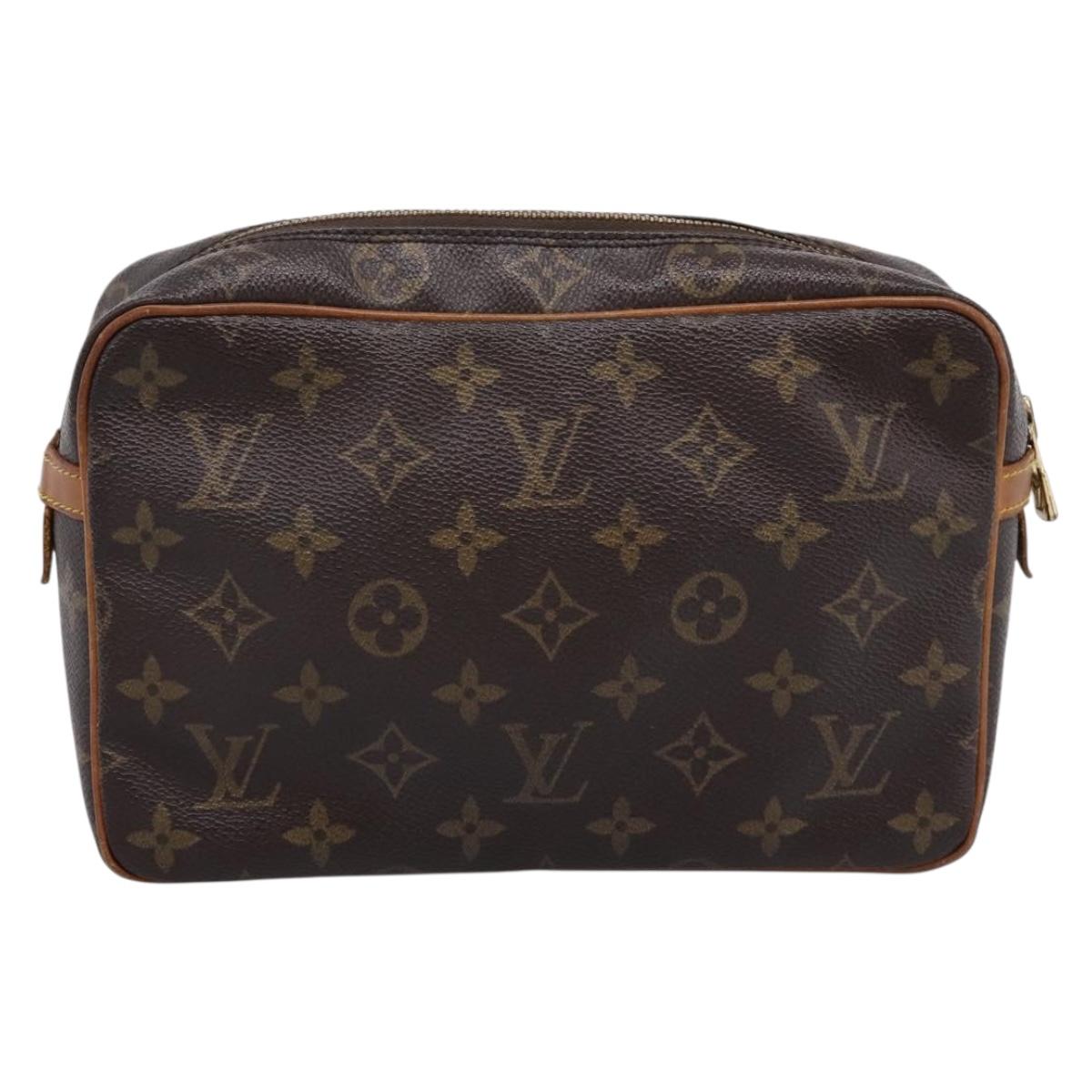 LOUIS VUITTON Monogram Compiegne 23 Clutch Bag M51847 LV Auth 206617