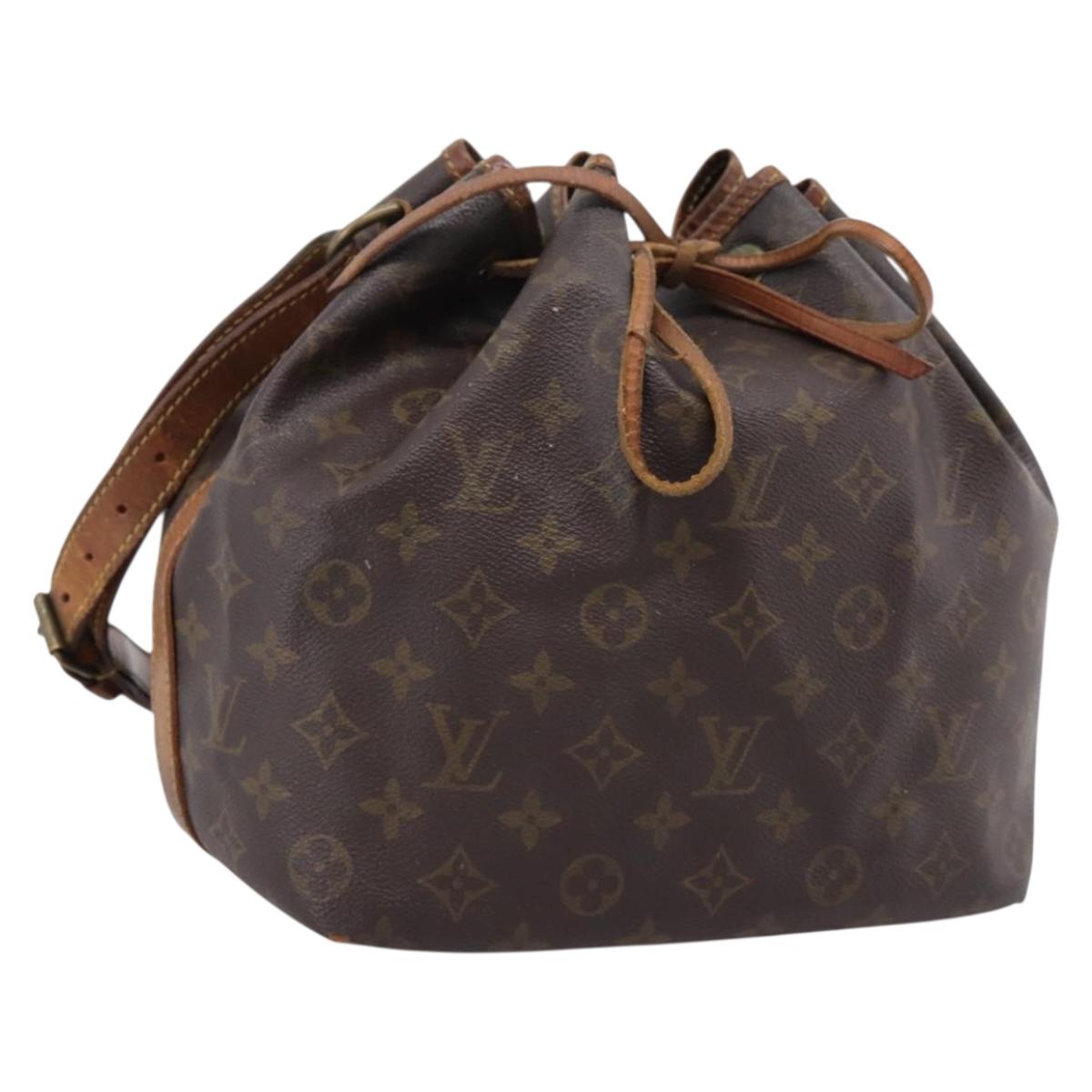 LOUIS VUITTON Monogram Petit Noe Shoulder Bag M42226 LV Auth 206621