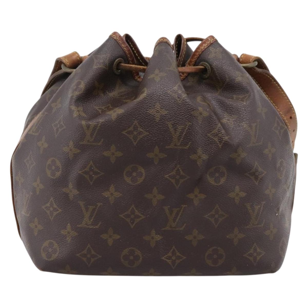 LOUIS VUITTON Monogram Petit Noe Shoulder Bag M42226 LV Auth 206621