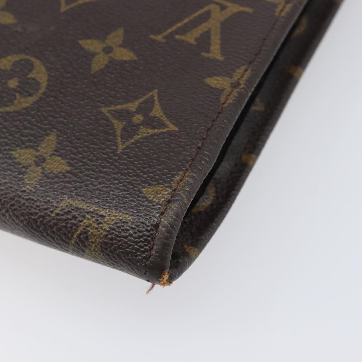 LOUIS VUITTON Monogram Posh Documents Clutch Bag LV Auth 206625