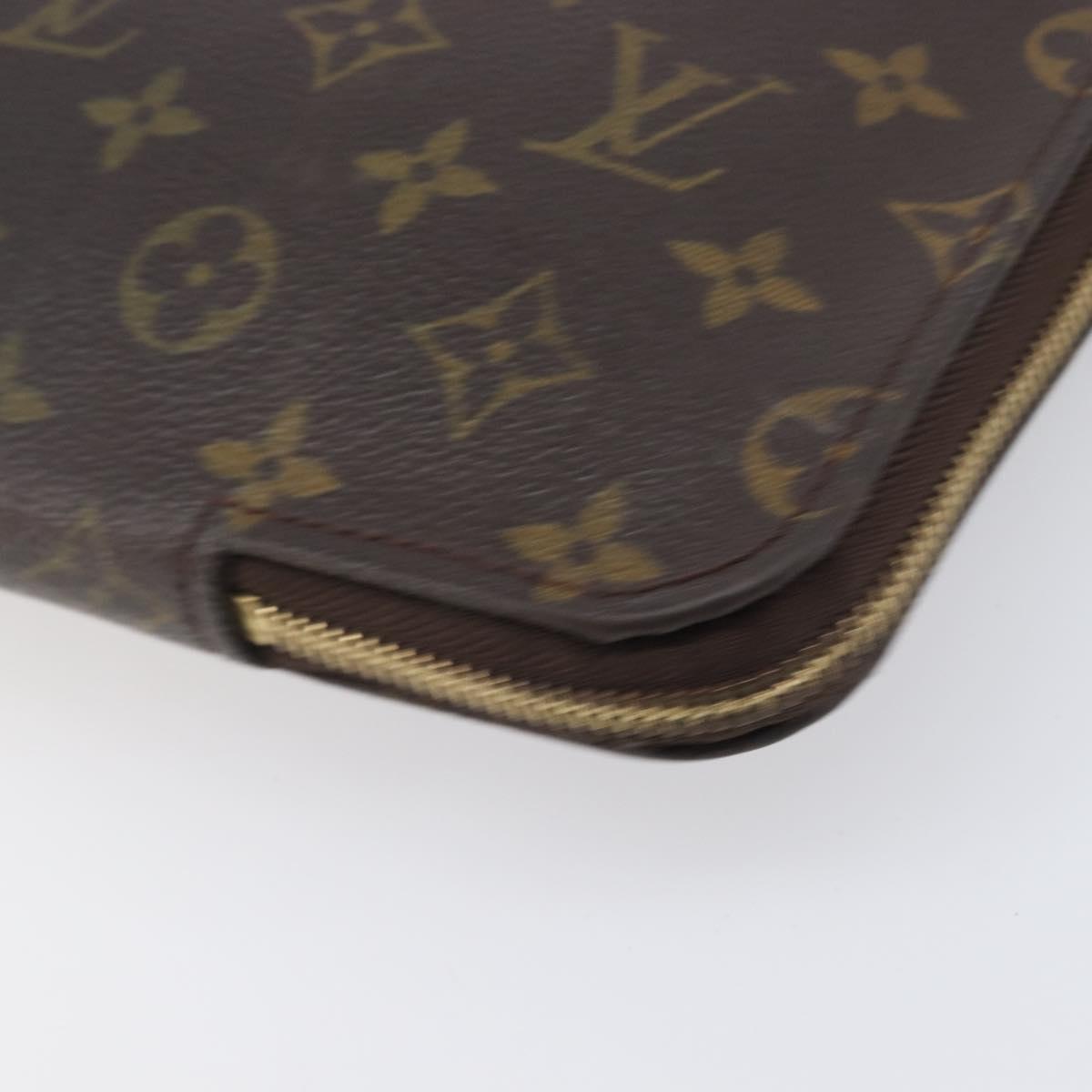 LOUIS VUITTON Monogram Posh Documents Clutch Bag LV Auth 206625