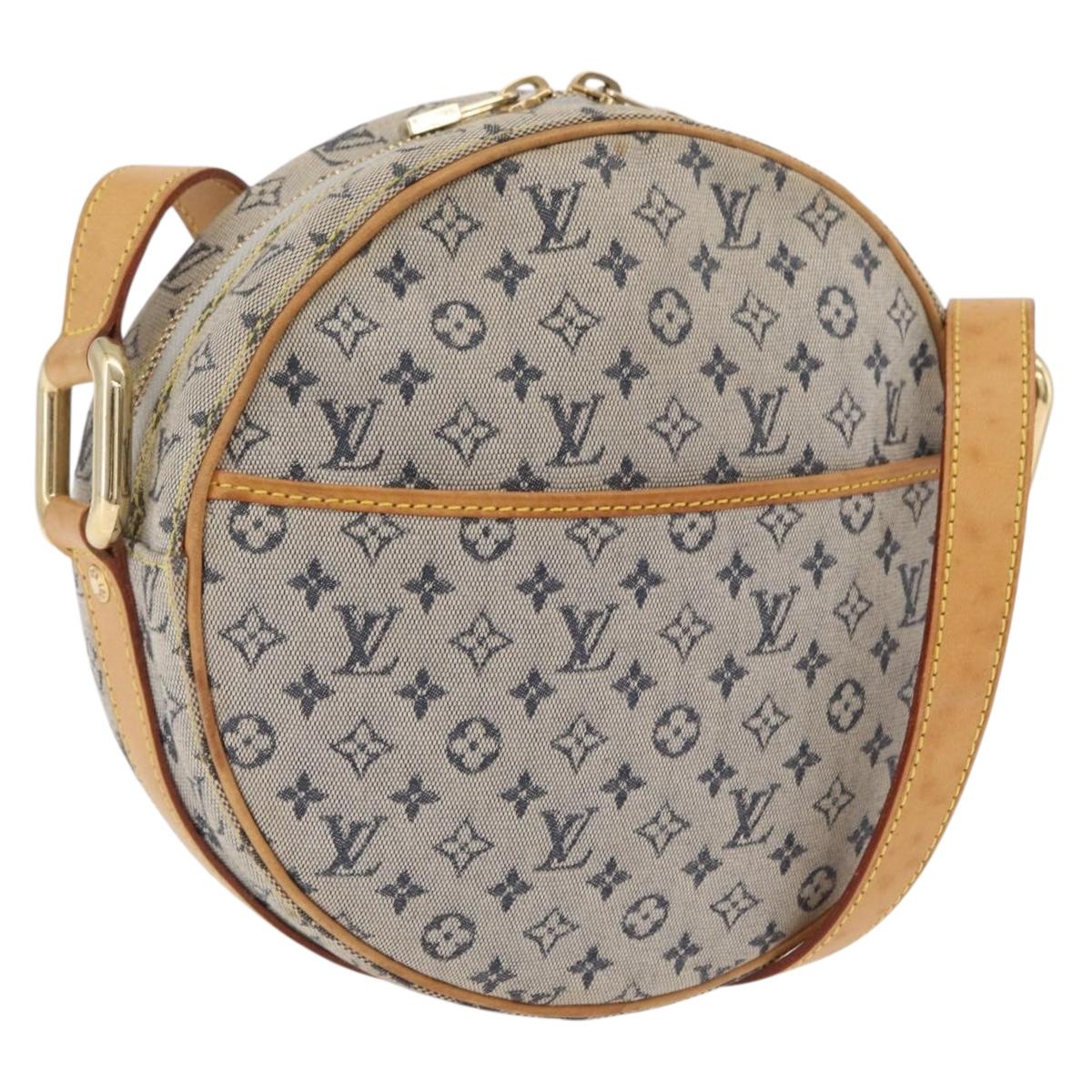 LOUIS VUITTON Monogram Mini Jeanne GM Shoulder Bag Blue M92000 LV Auth 206634