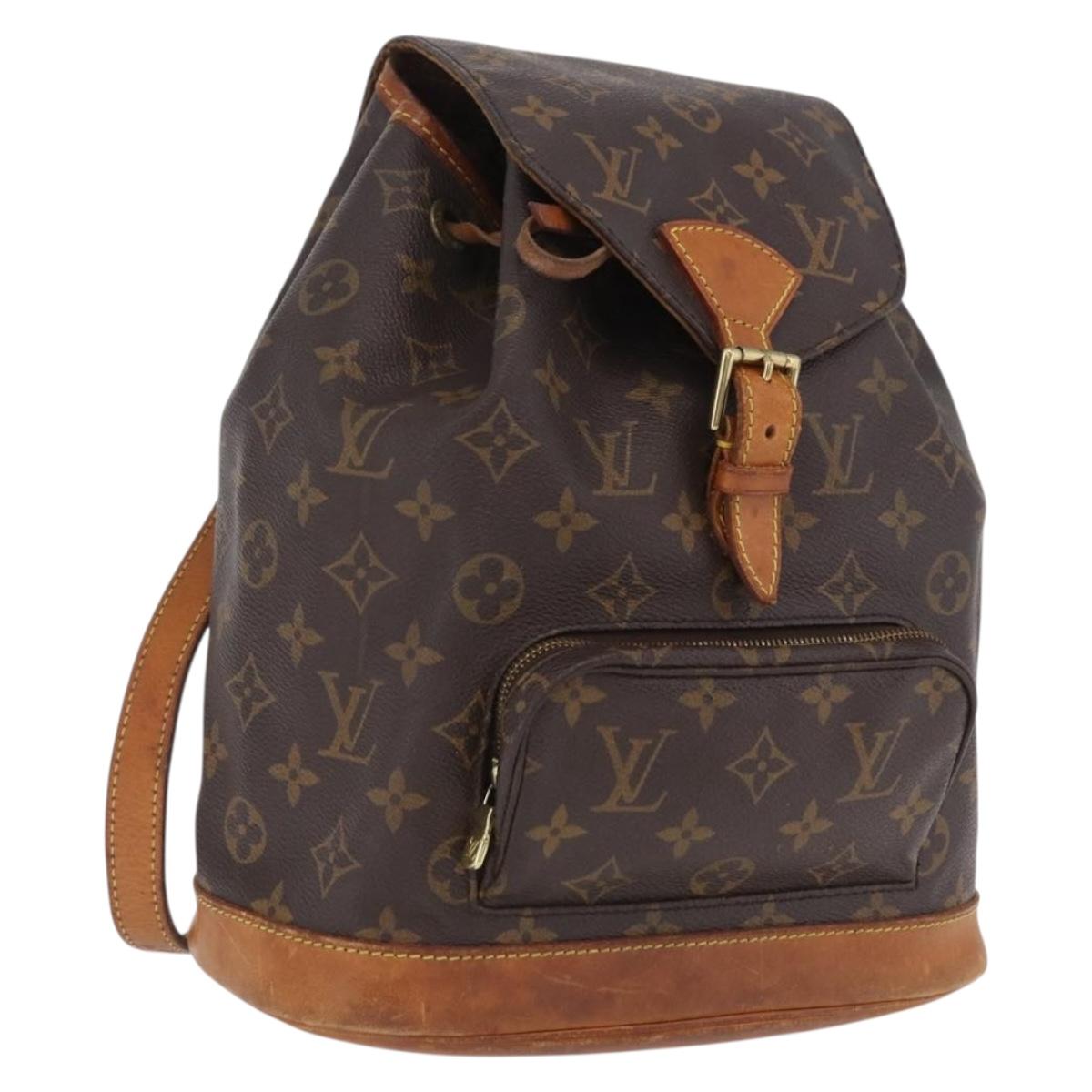LOUIS VUITTON Monogram Montsouris MM Backpack M51136 LV Auth 206639