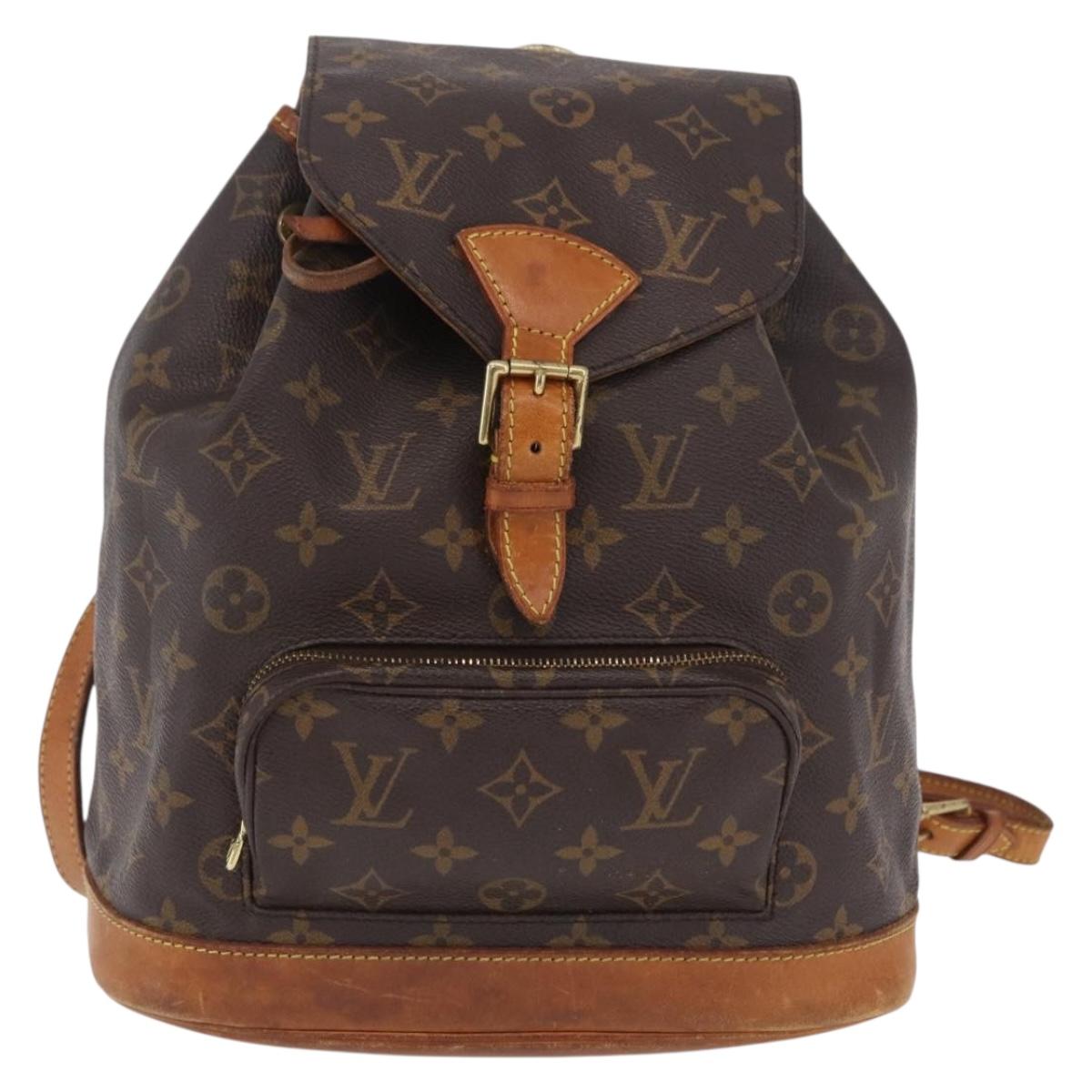 LOUIS VUITTON Monogram Montsouris MM Backpack M51136 LV Auth 206639