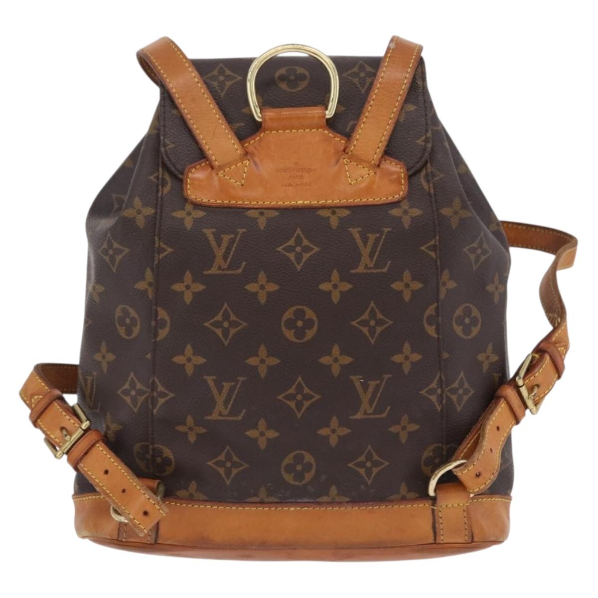 LOUIS VUITTON Monogram Montsouris MM Backpack M51136 LV Auth 206639