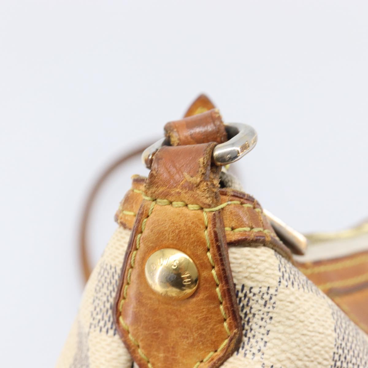 LOUIS VUITTON Damier Azur Siracusa PM Shoulder Bag N41113 LV Auth 206640