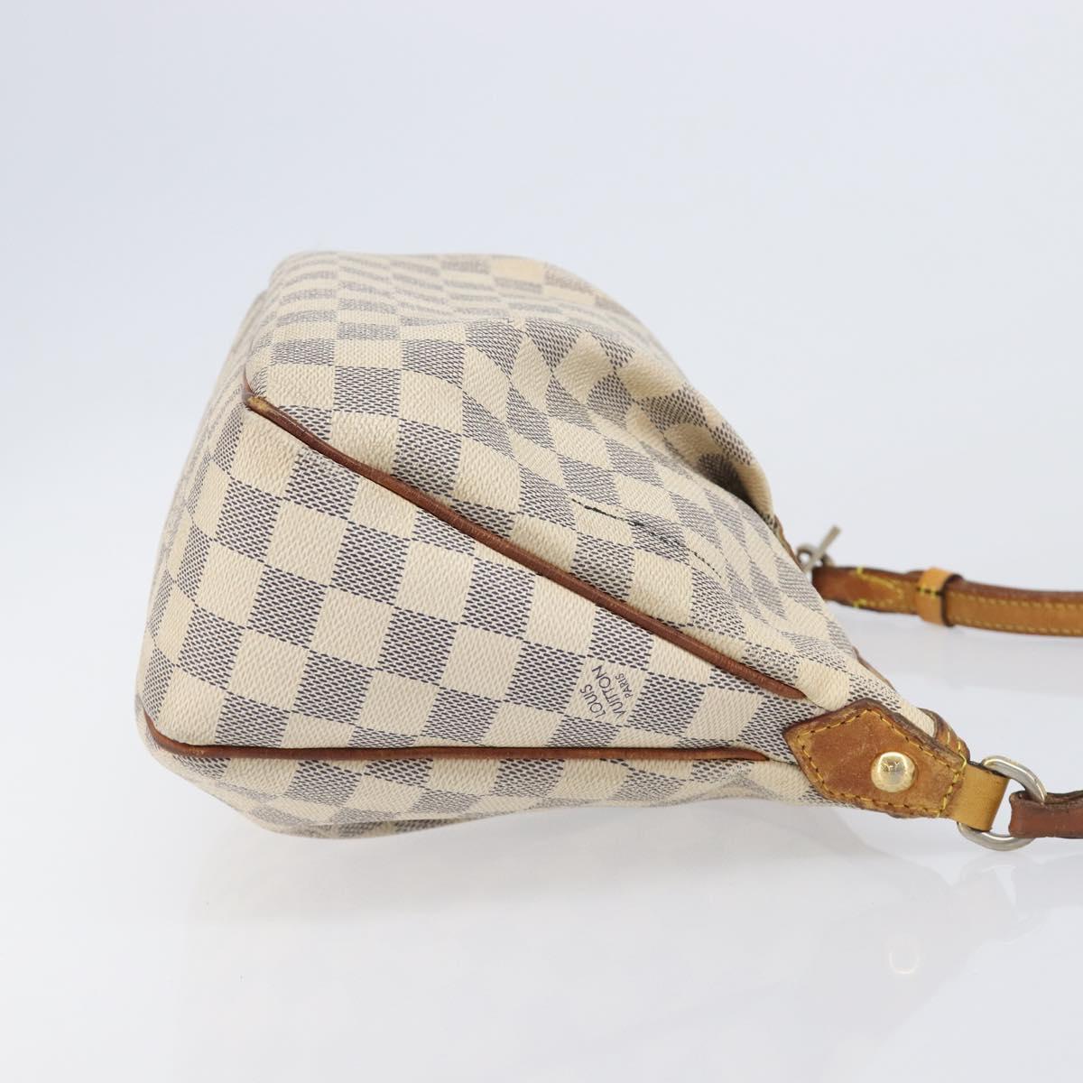 LOUIS VUITTON Damier Azur Siracusa PM Shoulder Bag N41113 LV Auth 206640