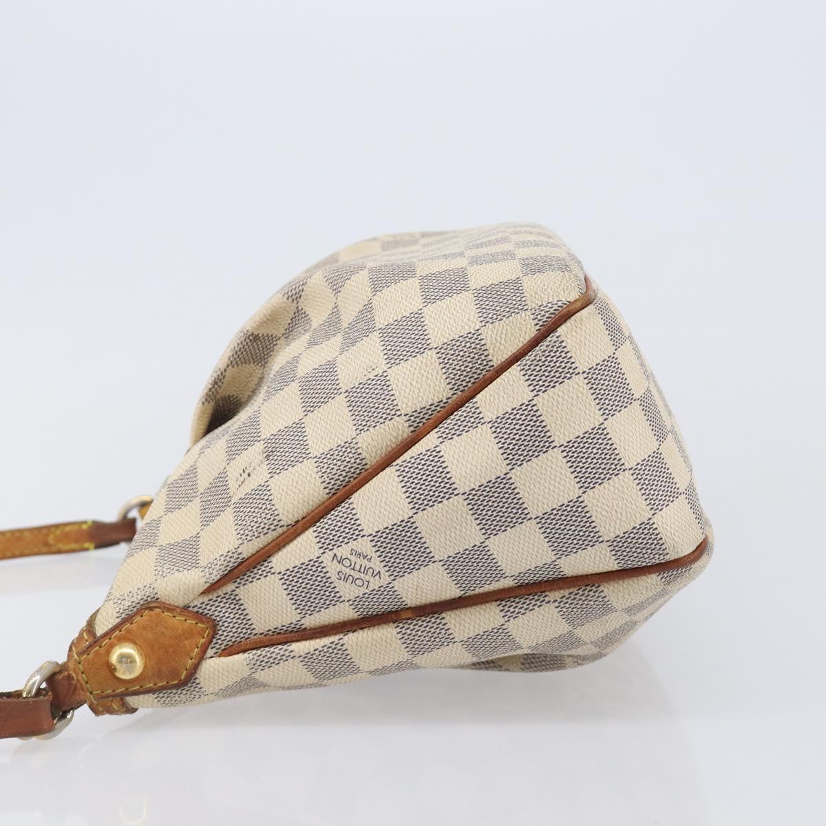 LOUIS VUITTON Damier Azur Siracusa PM Shoulder Bag N41113 LV Auth 206640