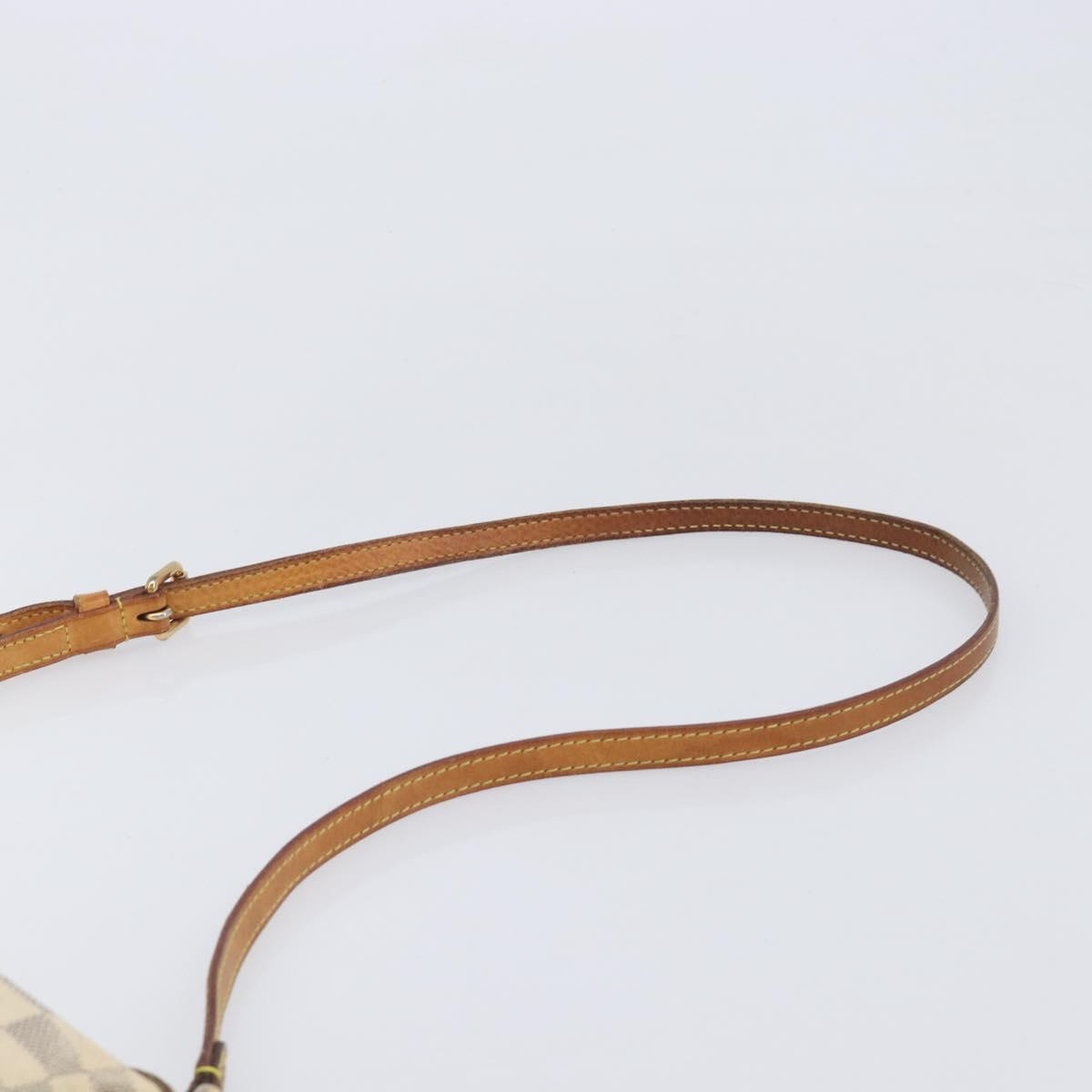LOUIS VUITTON Damier Azur Siracusa PM Shoulder Bag N41113 LV Auth 206640