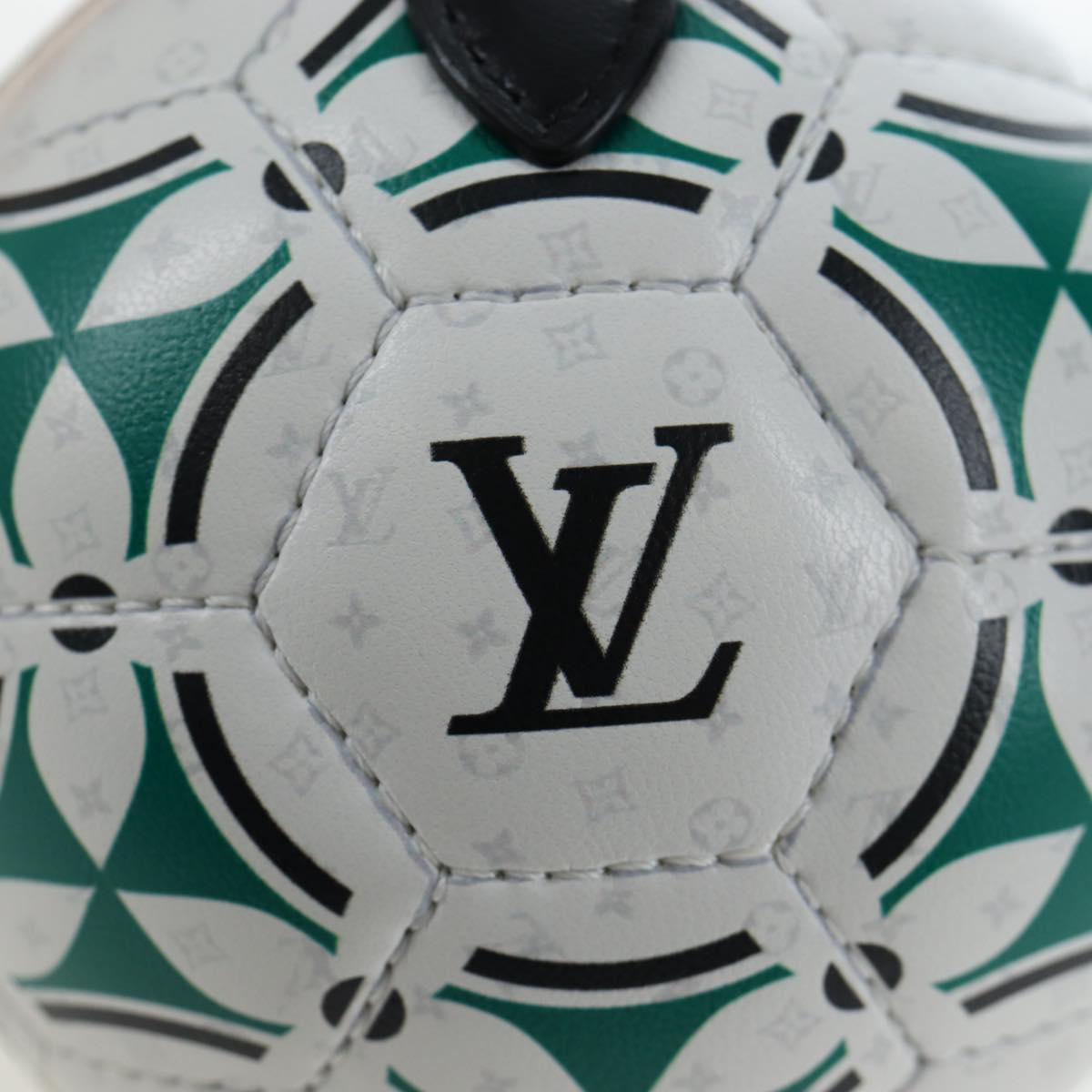 LOUIS VUITTON LV Football Pouch Leather White M02430 LV Auth 206650SM