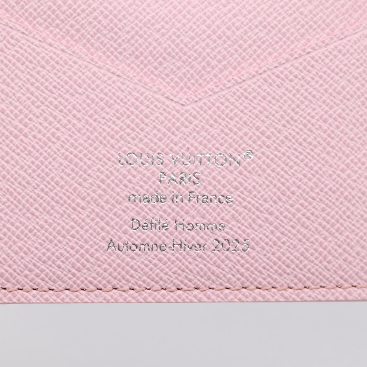 LOUIS VUITTON Monogram Organizer De Poch Card Case Pink M25968 LV Auth 206651SAM