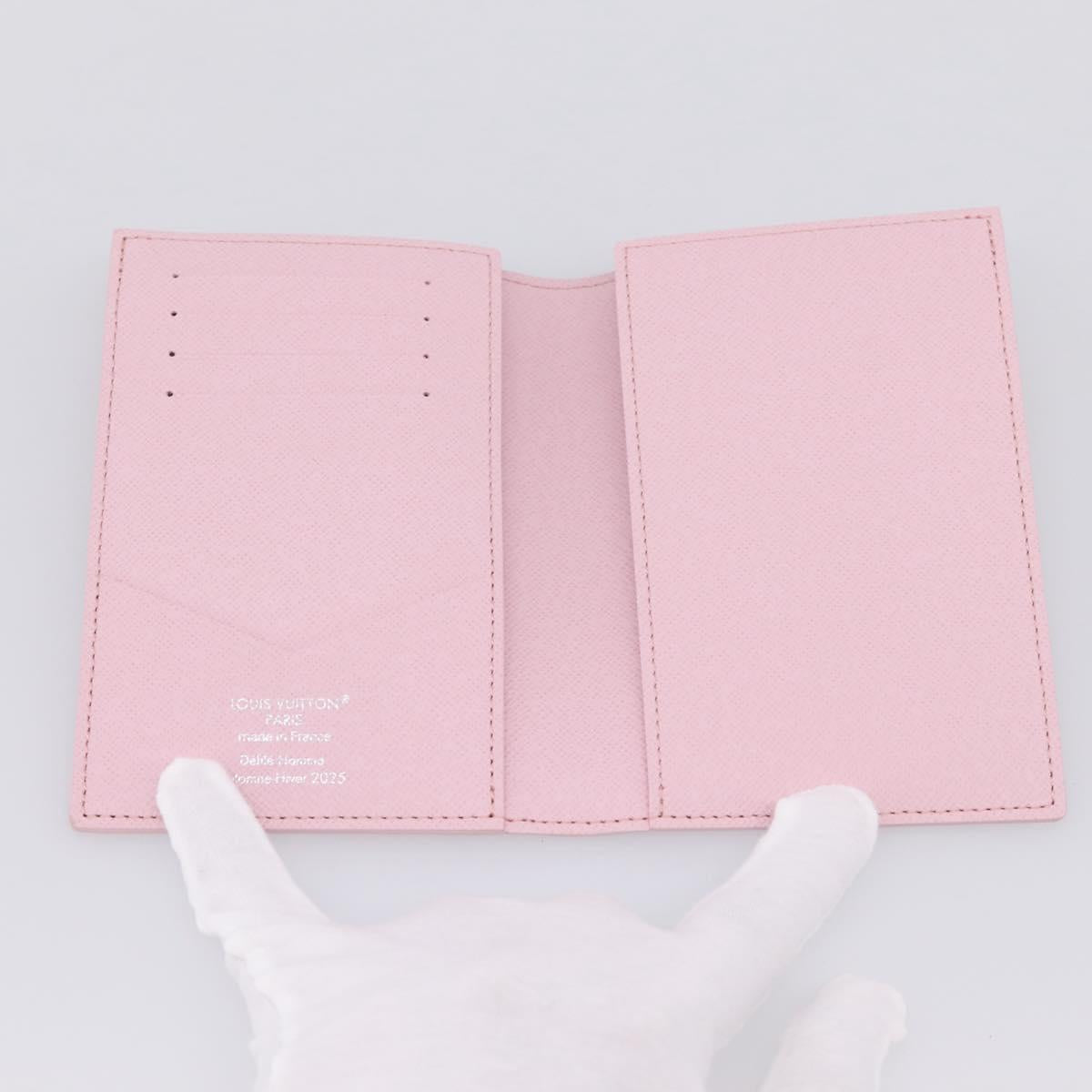 LOUIS VUITTON Monogram Organizer De Poch Card Case Pink M25968 LV Auth 206651SAM