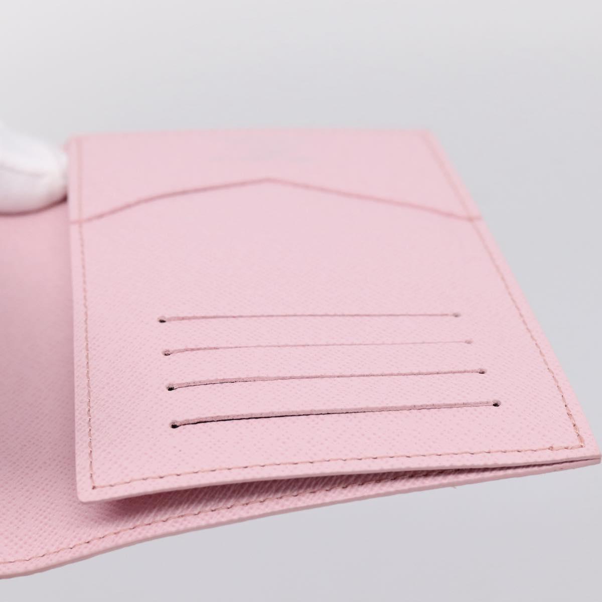 LOUIS VUITTON Monogram Organizer De Poch Card Case Pink M25968 LV Auth 206651SAM