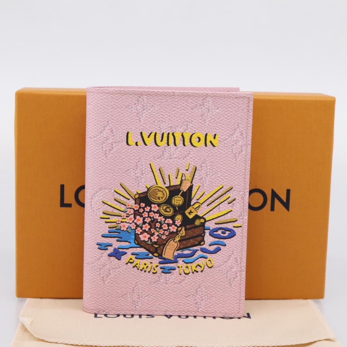LOUIS VUITTON Monogram Organizer De Poch Card Case Pink M25968 LV Auth 206651SAM