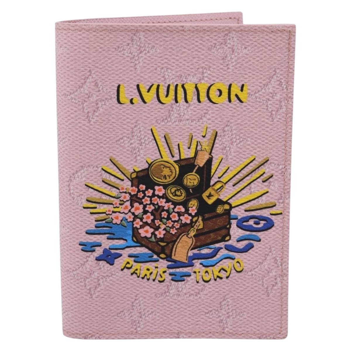 LOUIS VUITTON Monogram Organizer De Poch Card Case Pink M25968 LV Auth 206651SAM