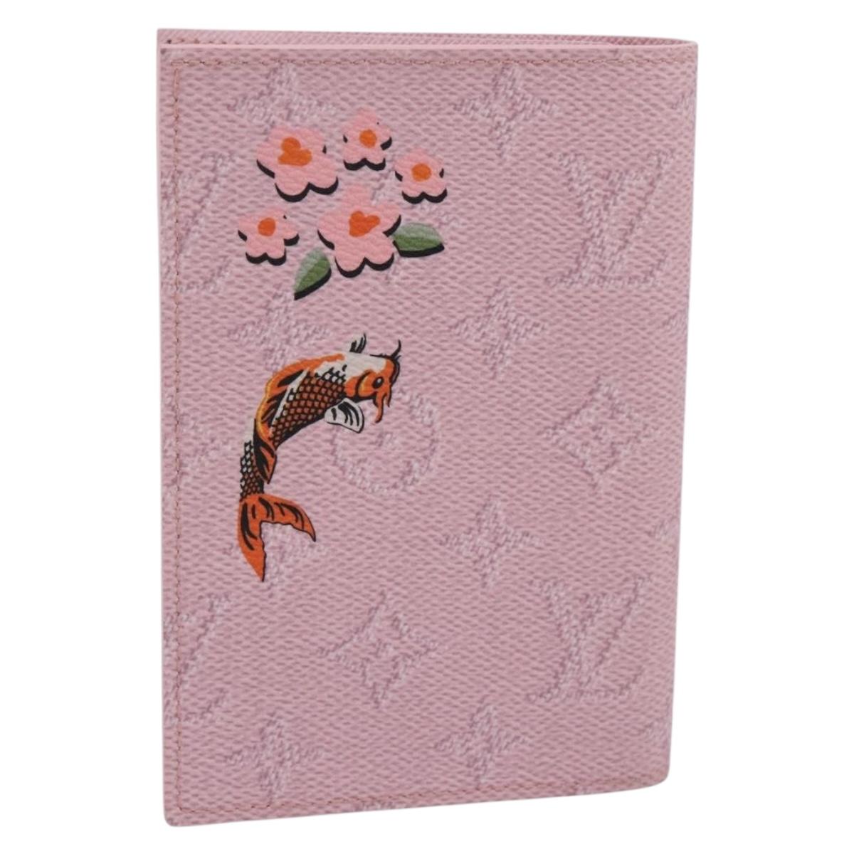 LOUIS VUITTON Monogram Organizer De Poch Card Case Pink M25968 LV Auth 206651SAM