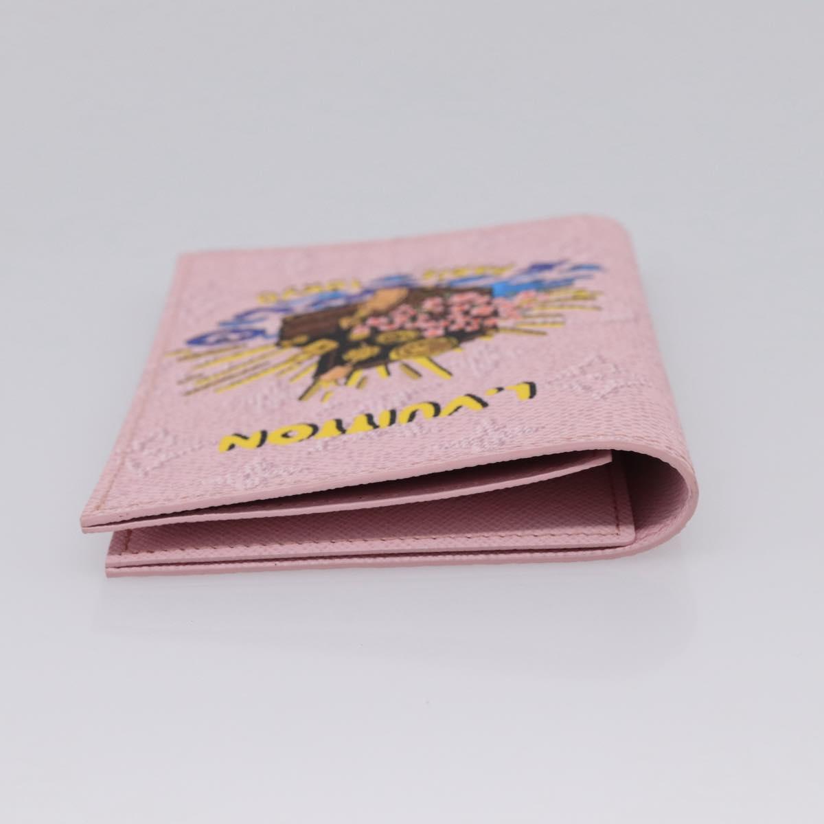 LOUIS VUITTON Monogram Organizer De Poch Card Case Pink M25968 LV Auth 206651SAM