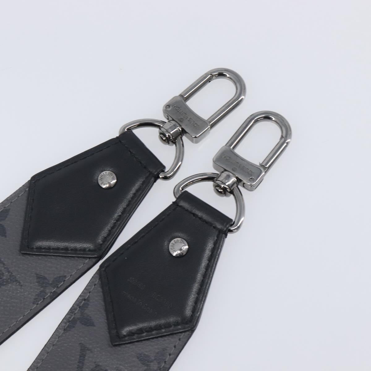 LOUIS VUITTON Monogram Eclipse Shoulder Strap J02498 LV Auth 206653V