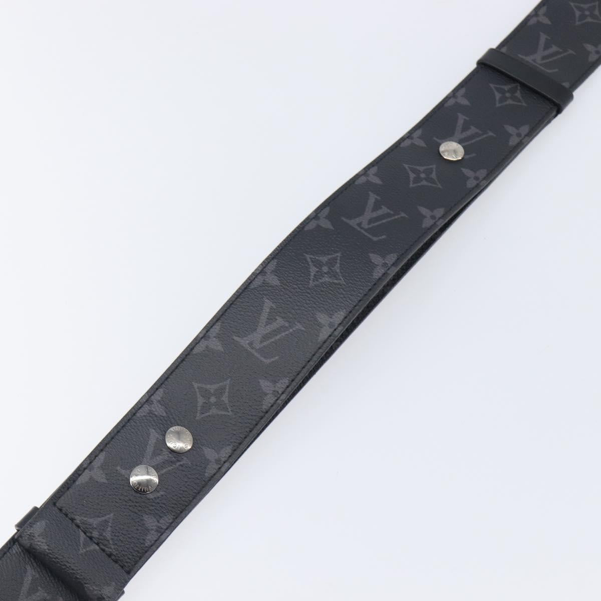 LOUIS VUITTON Monogram Eclipse Shoulder Strap J02498 LV Auth 206653V