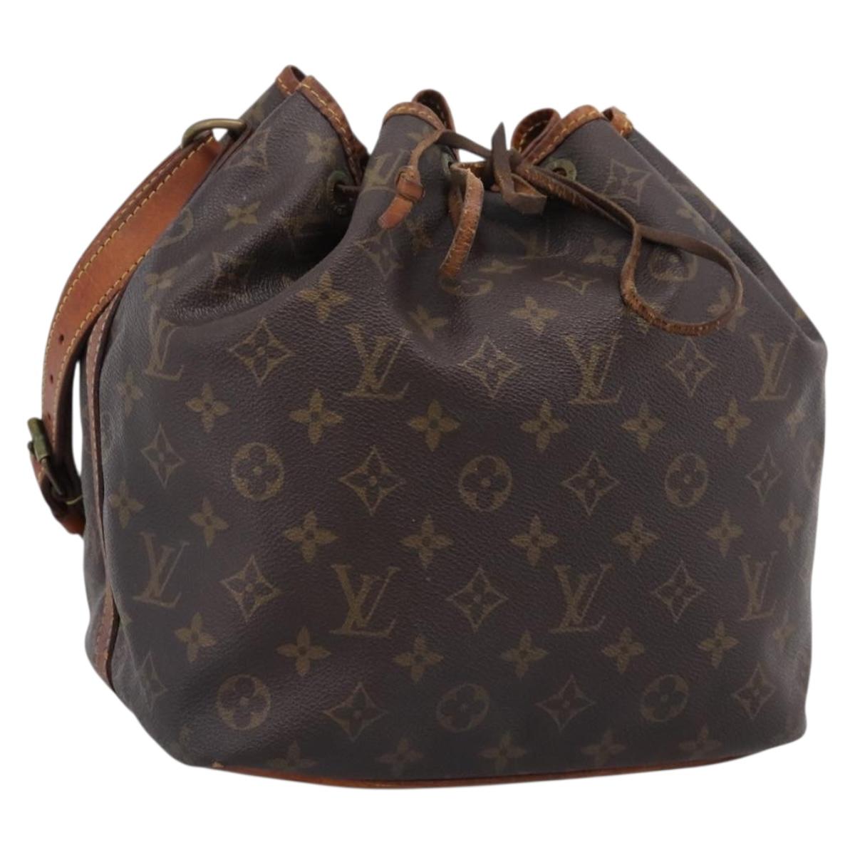 LOUIS VUITTON Monogram Petit Noe Shoulder Bag M42226 LV Auth 206659