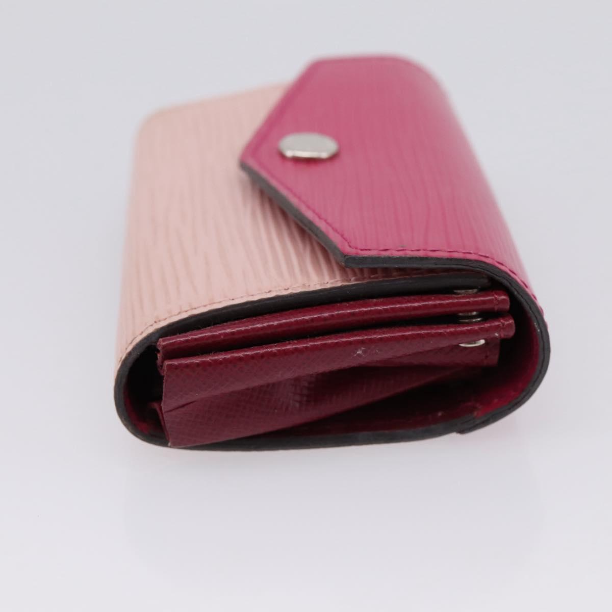 LOUIS VUITTON Epi Multi Cartes Sara Card Case Rose Valerine M62255 Auth 206660