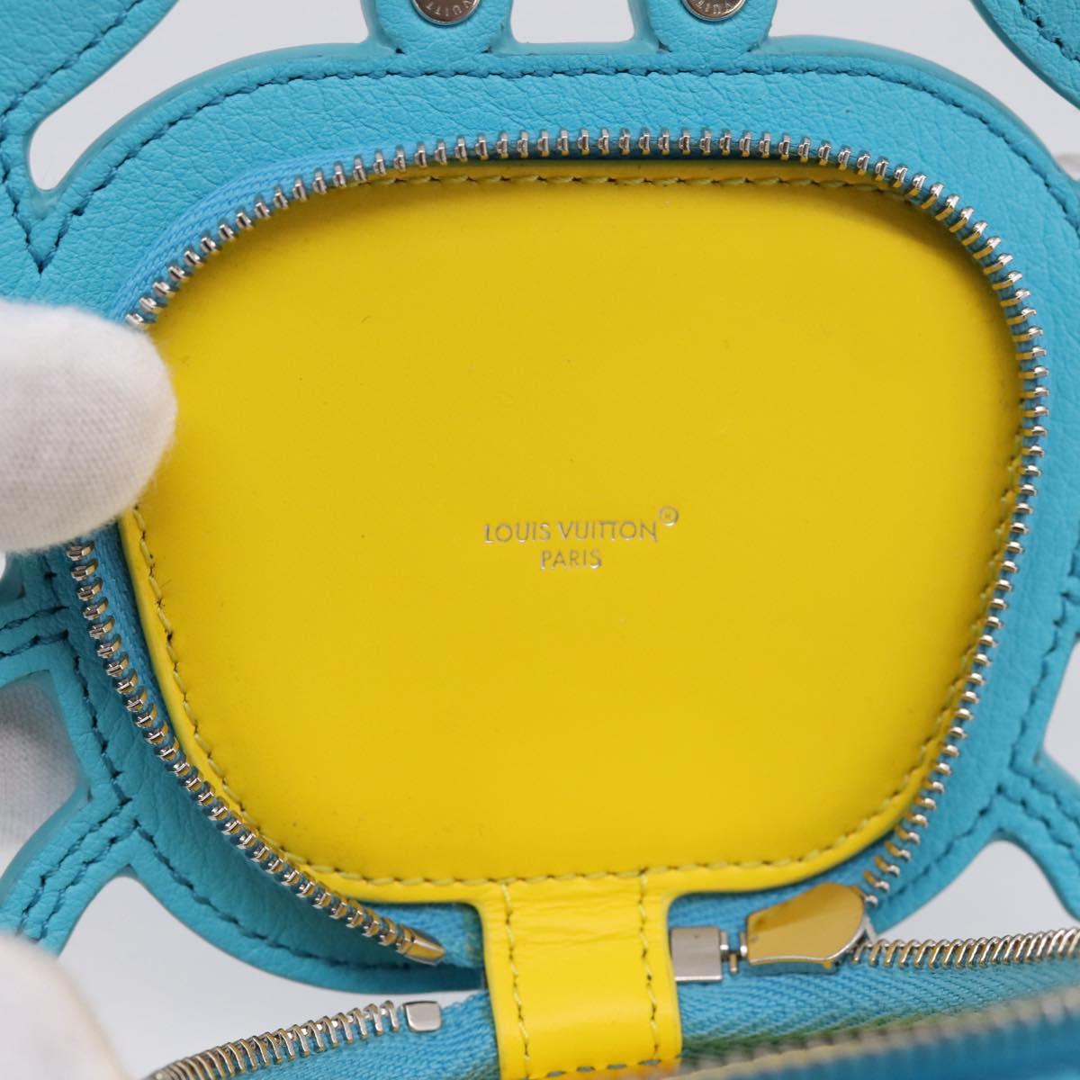 LOUIS VUITTON Monogram LV Crab Bag Charm Light Blue M01930 LV Auth 206668SM