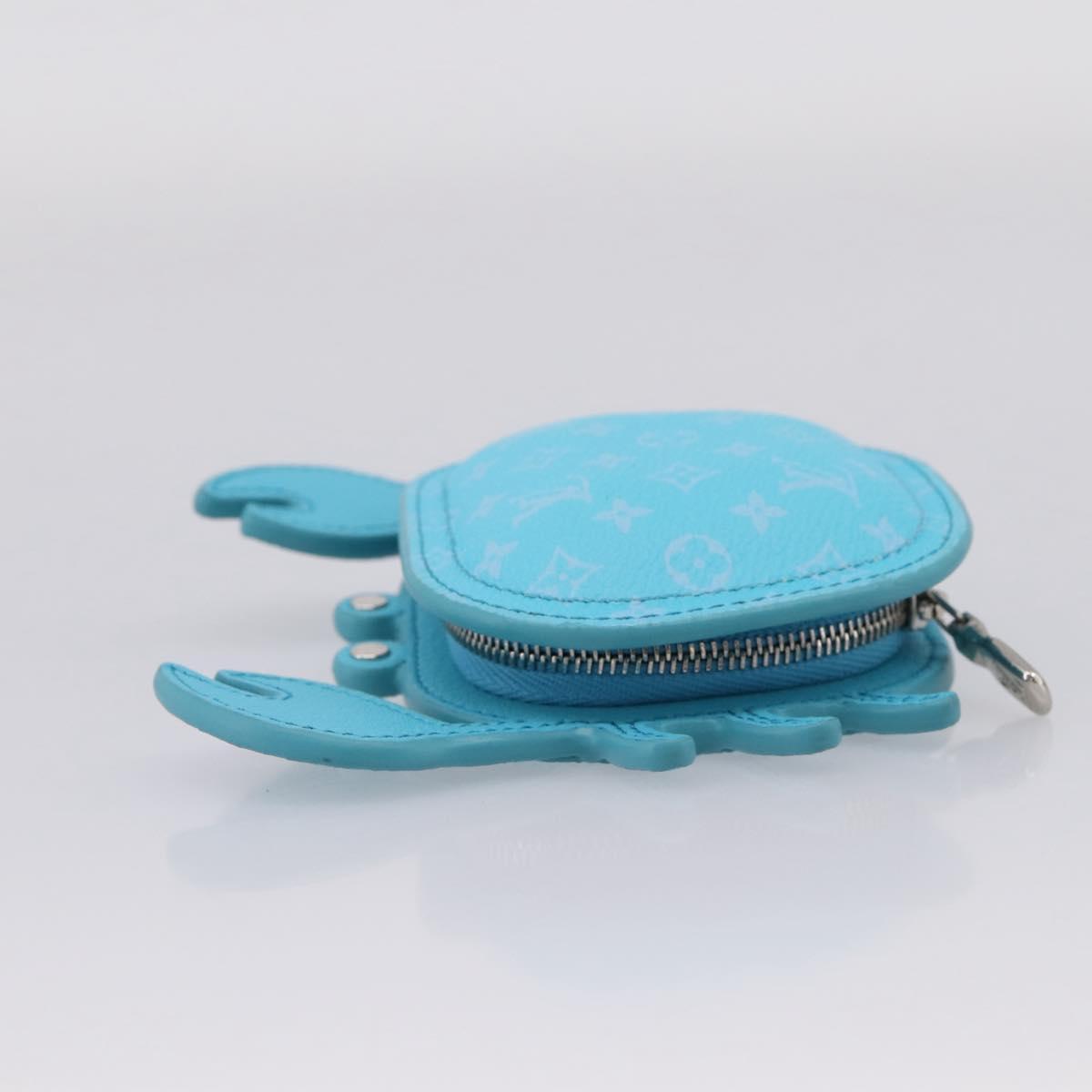 LOUIS VUITTON Monogram LV Crab Bag Charm Light Blue M01930 LV Auth 206668SM