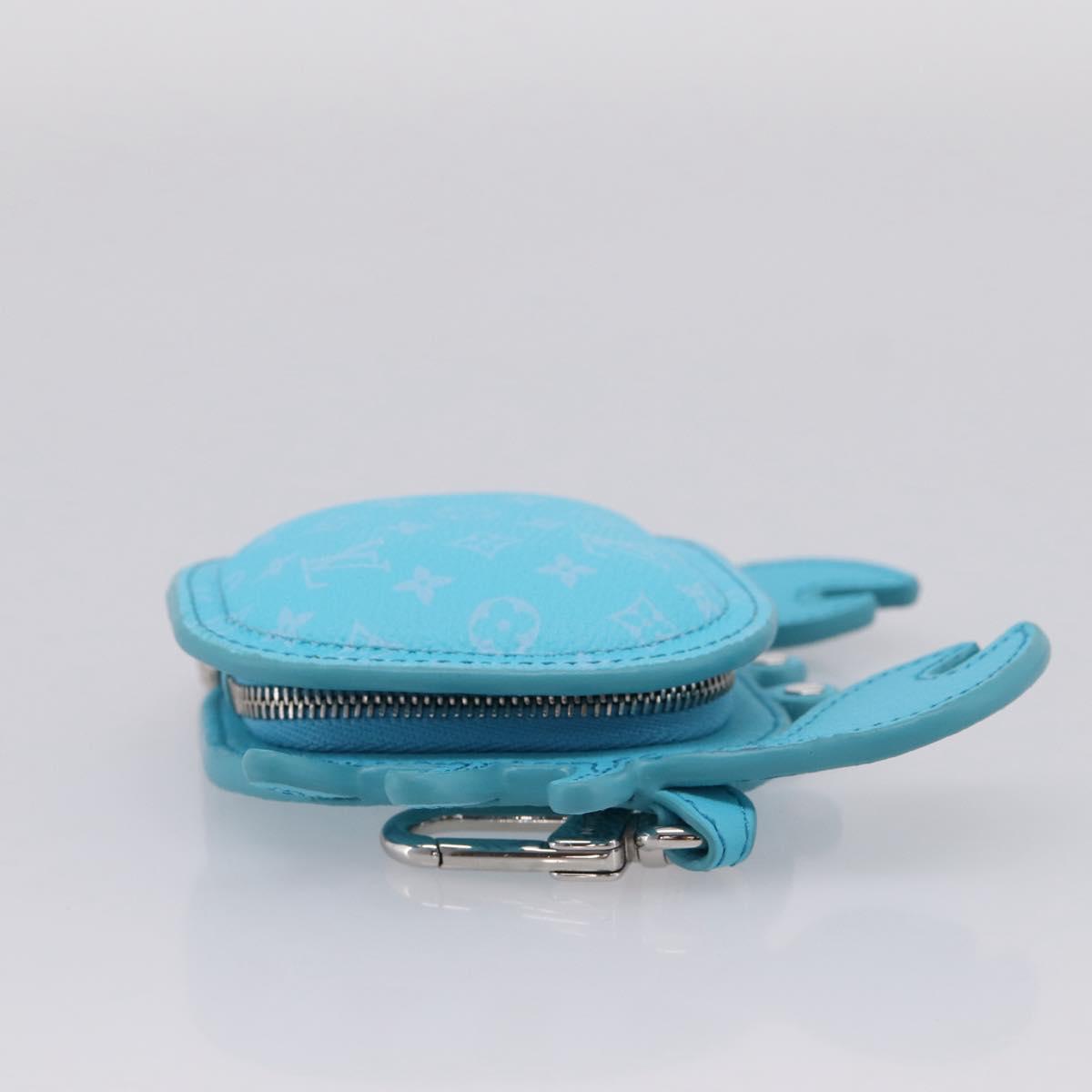 LOUIS VUITTON Monogram LV Crab Bag Charm Light Blue M01930 LV Auth 206668SM