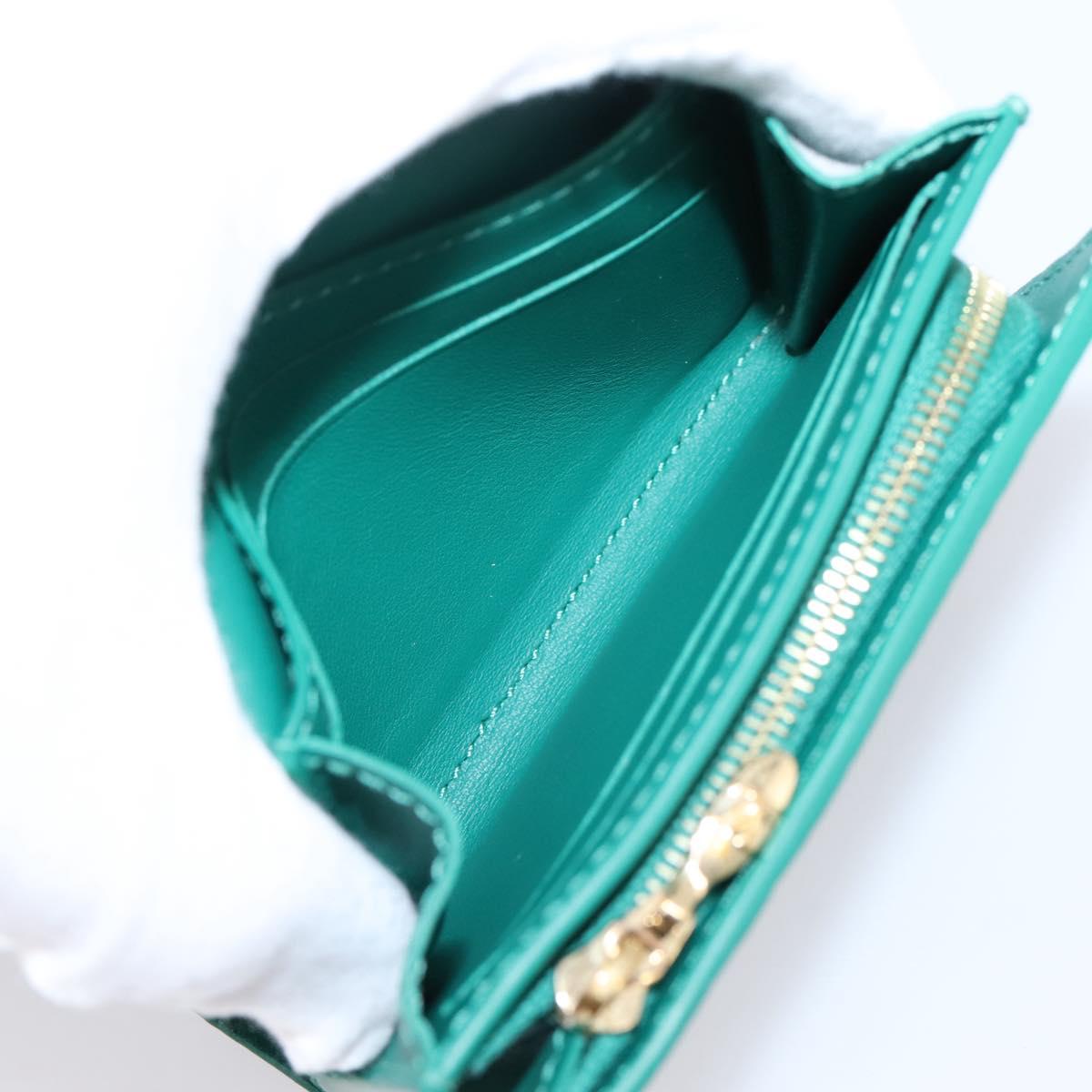 LOUIS VUITTON Portefeuille Capsine Wallet Leather Green M12407 LV Auth 206669V