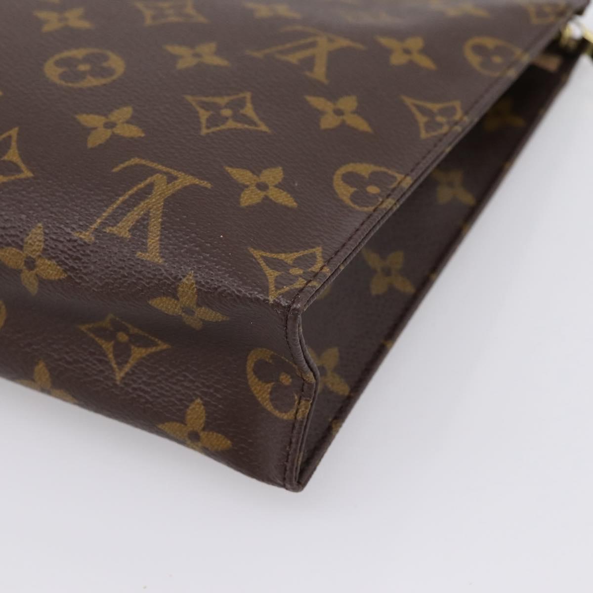 LOUIS VUITTON Monogram Poche Toilette 26 Pouch M47542 LV Auth 206675