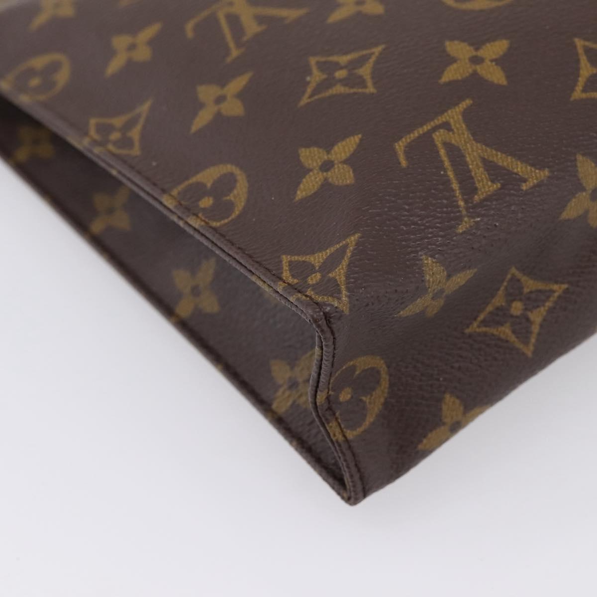 LOUIS VUITTON Monogram Poche Toilette 26 Pouch M47542 LV Auth 206675