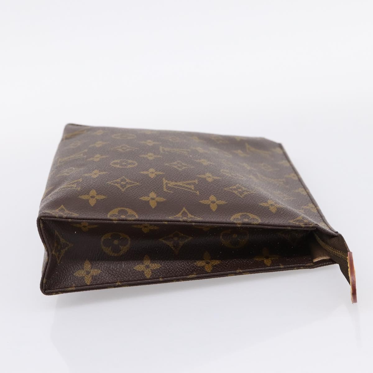 LOUIS VUITTON Monogram Poche Toilette 26 Pouch M47542 LV Auth 206675