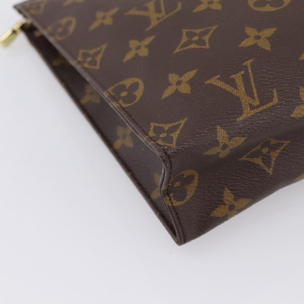 LOUIS VUITTON Monogram Poche Toilette 26 Pouch M47542 LV Auth 206675