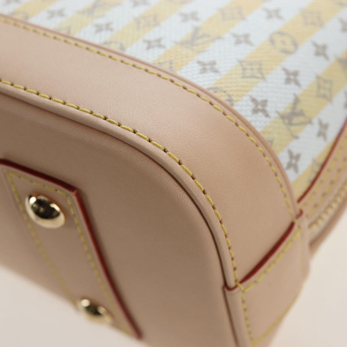 LOUIS VUITTON Monogram TRUNKS&BAGS Alma BB Bag Banana M28672 LV Auth 206676SM