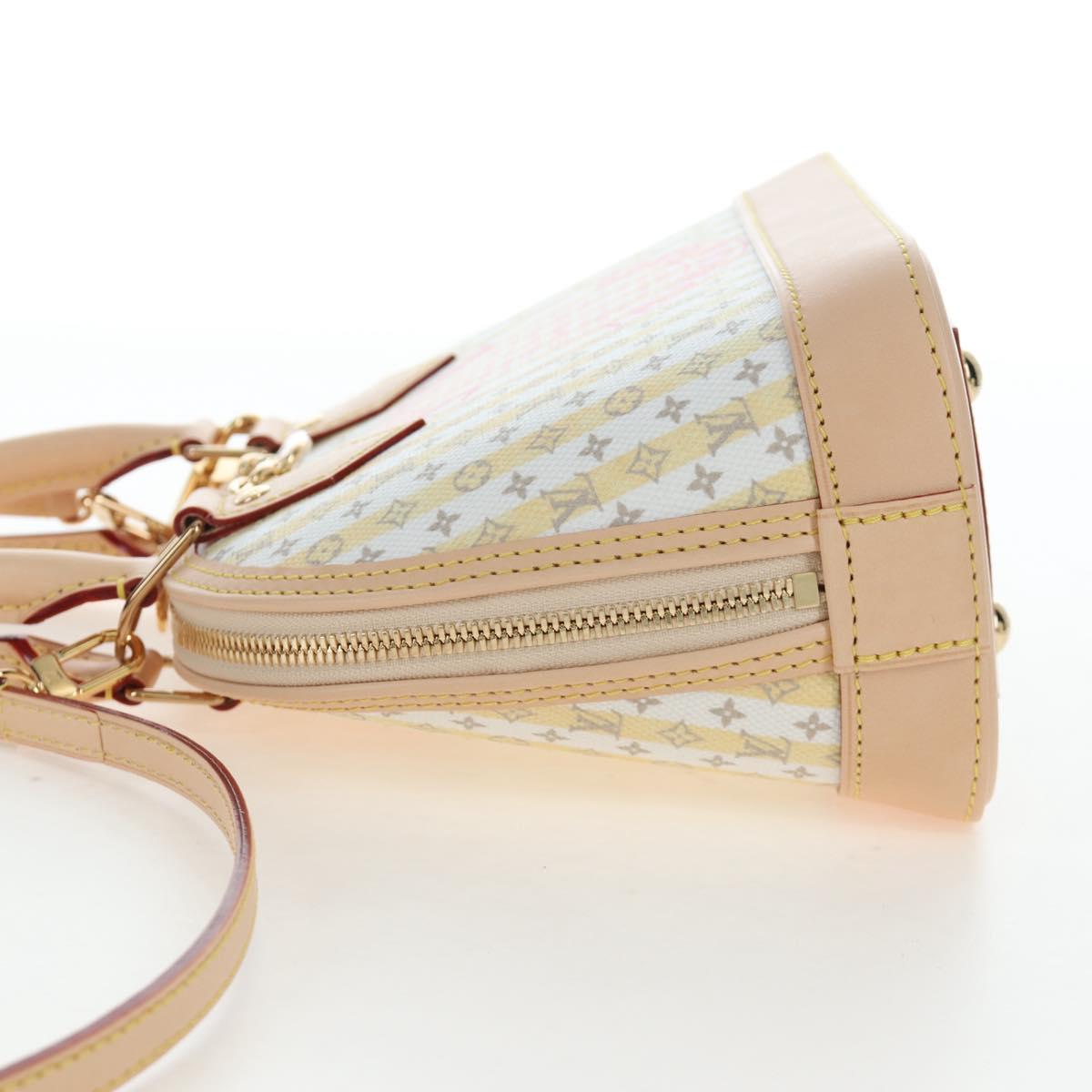 LOUIS VUITTON Monogram TRUNKS&BAGS Alma BB Bag Banana M28672 LV Auth 206676SM