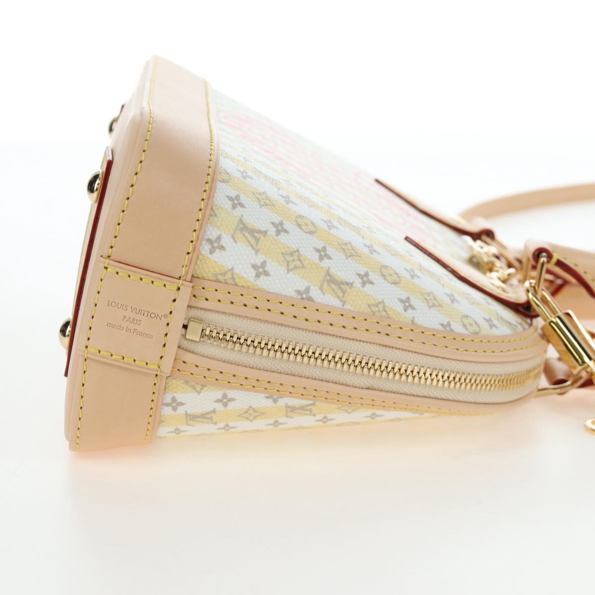 LOUIS VUITTON Monogram TRUNKS&BAGS Alma BB Bag Banana M28672 LV Auth 206676SM