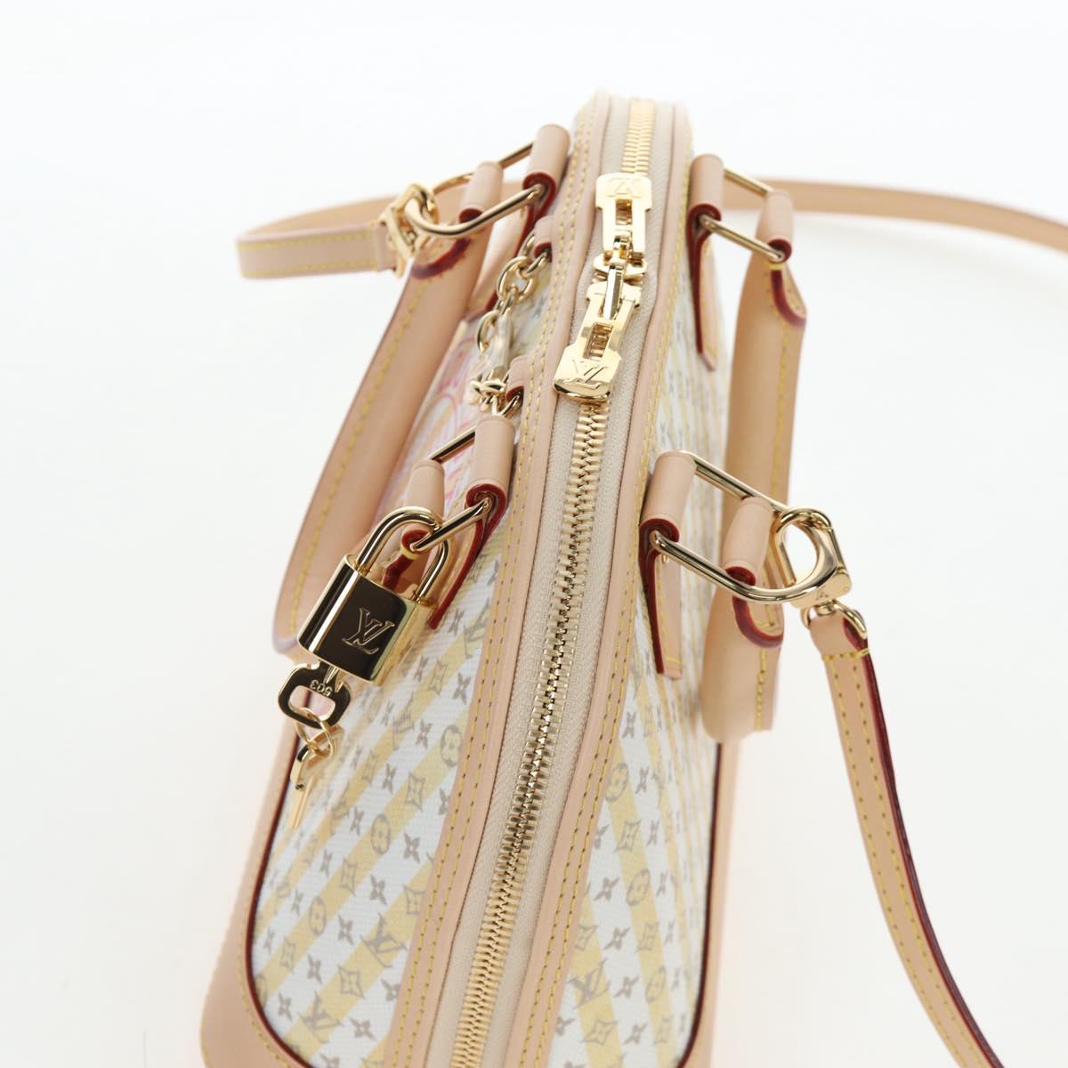 LOUIS VUITTON Monogram TRUNKS&BAGS Alma BB Bag Banana M28672 LV Auth 206676SM