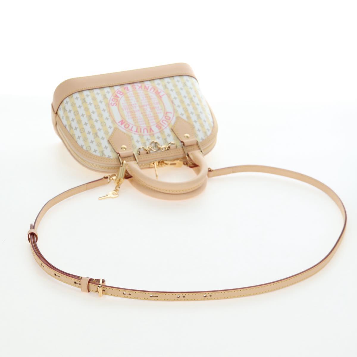 LOUIS VUITTON Monogram TRUNKS&BAGS Alma BB Bag Banana M28672 LV Auth 206676SM