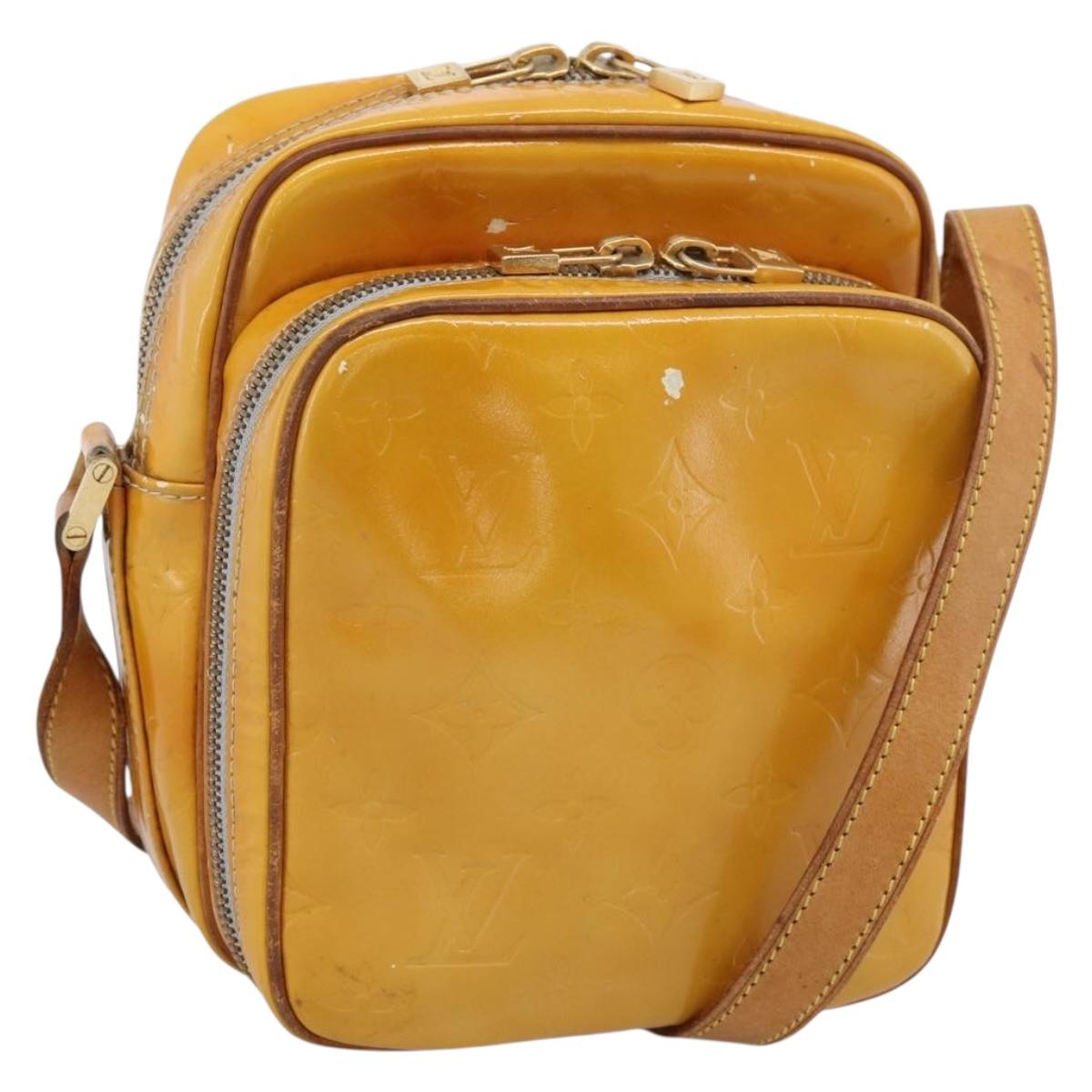 LOUIS VUITTON Monogram Vernis Wooster Shoulder Bag Gris M91036 LV Auth 206680